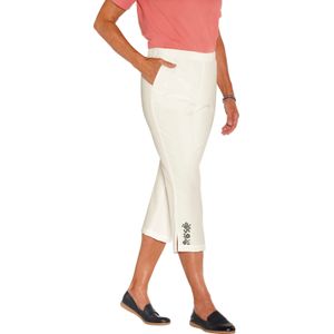 Dames Capribroek in ecru