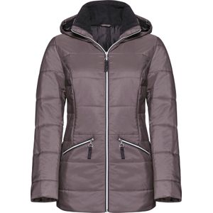 Winterjack - Taupe - 100% Polyester - Met Capuchon, Ritssluiting