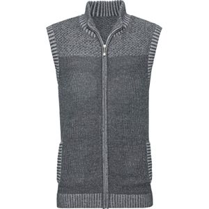 Vest in grijs gemêleerd