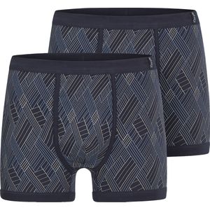 King's Club - Korte Broeken - Grafische Print - Set van 2 - Fijnrib - Comfortabele Softband