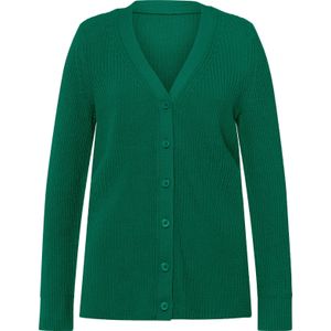 Classic Basics - Vest - Groen - Knoopsluiting - Lange Mouwen