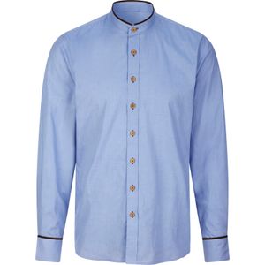 Heren Overhemd met lange mouwen in bleu