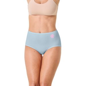 Dames Tailleslip in 2x lichtblauw + 2x vanille + 2x lila