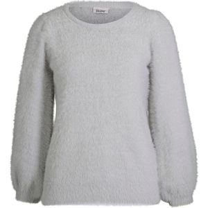 Gebreide Trui - Lichtgrijs - 74% Polyamide, 16% Viscose, 10% Polyester