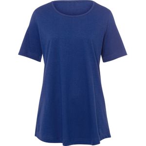 Longshirt - Royalblauw - 100% Katoen - Korte Mouwen