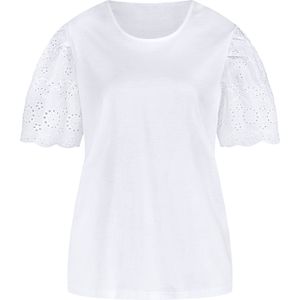 Dames Shirt met korte mouwen in wit