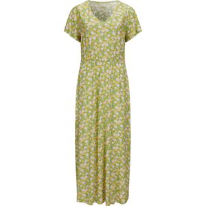 Jerseyjurk - Ecru/Paars - 100% Viscose