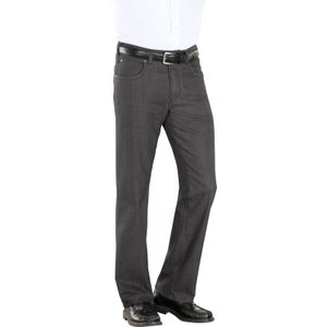 Broek - Antraciet - 78% Katoen, 20% Polyester - Steekzakken, Knoop en Ritssluiting