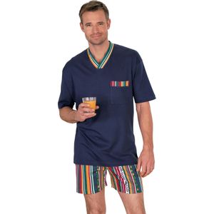 Heren shortama in blauw