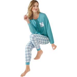 Pyjama in oceaan geruit