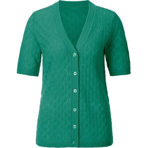 Dames Jack, ajourpatroon in smaragdgroen