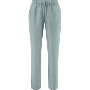 Dames Comfortbroek in jade gemêleerd