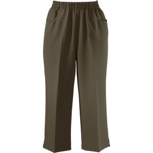 Capri Broeken - Kaki - 100% Polyester - Steekzakken