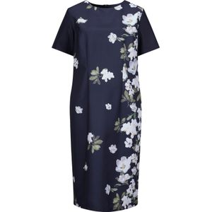 Classic Basics - Kokerjurk - Marine/ecru gedessineerd - Korte Mouwen