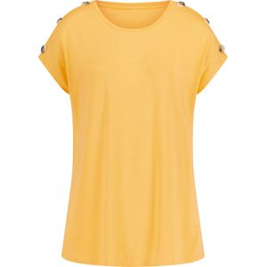 Dames Shirt met korte mouwen in geel