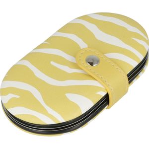 Dames Manicureset in wit + geel