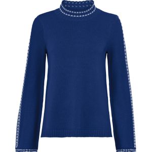 Gebreide Trui - Royalblauw - 50% Katoen, 50% Polyacryl