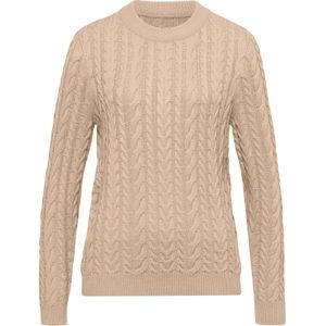 Dames Pullover met lange mouwen in beige