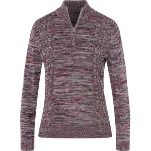 Gebreide Trui - Lichtgrijs Mêlee - 100% Polyacryl - Lange Mouwen