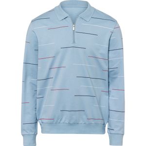 Heren Sweatshirt in ijsblauw geprint