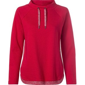 Sweatshirt - Zacht Opgeruwd - Wijde Opstaande Kraag - Glanzende Band