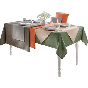 Tafelkleed in olijf