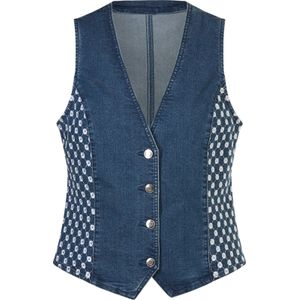 Dames Jeansgilet in blue-stonewashed