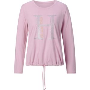 Dames Shirt met ronde hals in roze