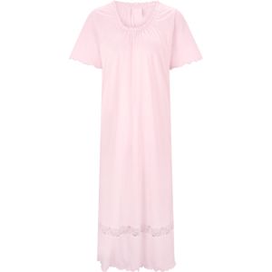 Lichtroze Nachthemd - Katoen/Modaal - Korte Mouwen