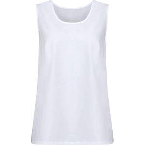 Blousetops - Wit - 100% Polyester - Mouwloos - Ronde Hals