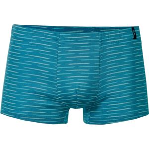 Heren Broek in grijs gemêleerd/aquapetrol