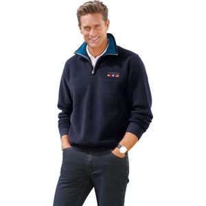 Heren Fleecepullover in marine