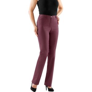 Broeken - Bordeaux - Katoen - Steekzakken - Knoop/Ritssluiting