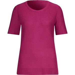 Dames Pullover met korte mouwen in fuchsia
