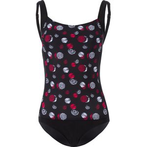 Dames Badpak in zwart geprint
