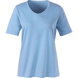 Dames Shirt met korte mouwen in bleu