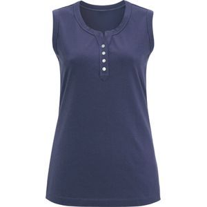 Classic Basics - Tanktop - Marine - Mouwloos - Ronde Hals
