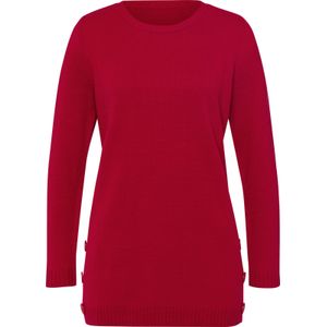 Dames Lange pullover in rood