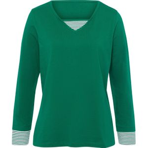 Dames Shirt met lange mouwen in groen