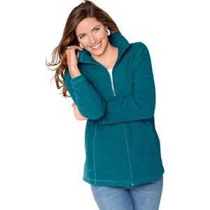 Classic Basics - Fleecejack - Petrol - 100% Polyester - Ruimvallend