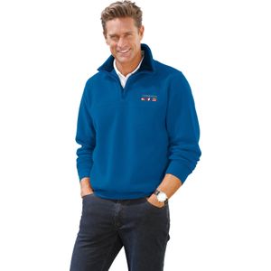 Royalblauw - Trui - 100% Polyester - Lange Mouwen - Schipperskraag