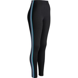 Zwart - Leggings - Katoen Elastaan - Elastische Band