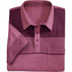 Heren Poloshirt met korte mouwen in rozenhout