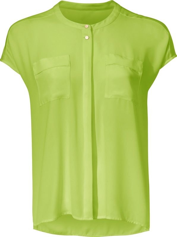 heine - Blouse - Limoen - Korte Mouwen - 100% Polyester