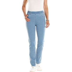 Jeans - Blauw/Bleached - Denim - Comfortabele Pasvorm - Elastische Band