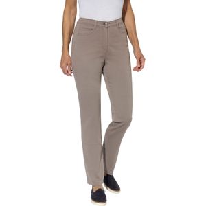 Dames 5-pocketjeans in taupe