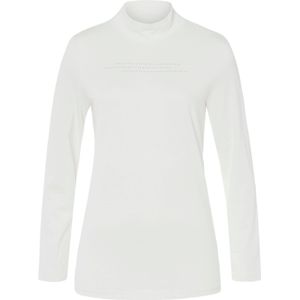 Dames Shirt met opstaande kraag in ecru