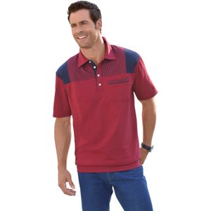 Poloshirt in rood/marine