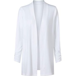 Sweatvest - Wit - 100% Katoen - Lange Mouwen V-hals