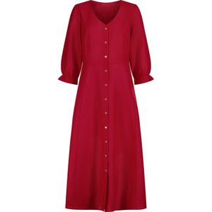 Dames jurk in klederdrachtstijl in rood